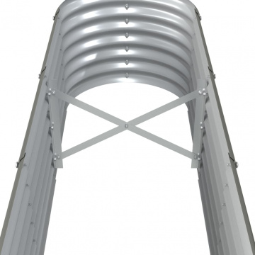 Strat înălțat grădină gri 332x40x36cm oțel vopsit electrostatic - Img 6