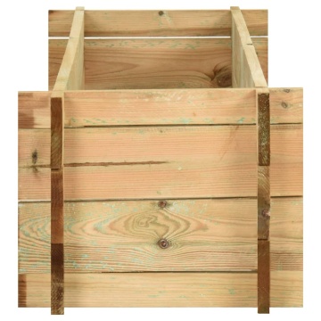 Strat înălțat legume grădină, 120 cm, lemn de pin tratat - Img 3
