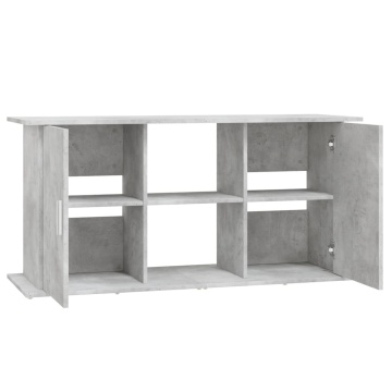 Suport acvariu, gri beton, 121x41x58 cm, lemn prelucrat - Img 5