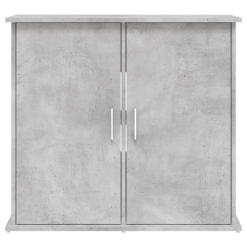 Suport acvariu, gri beton, 81x36x73 cm, lemn prelucrat - Img 8