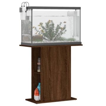 Suport acvariu, stejar maro, 75x36x72,5 cm, lemn prelucrat - Img 3