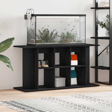 Suport acvariu Stejar negru 120x40x60 cm Lemn prelucrat - Img 1
