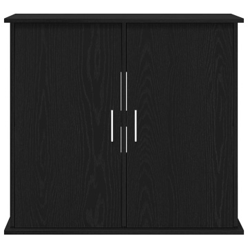 Suport acvariu Stejar negru 81x36x73 cm Lemn prelucrat - Img 5