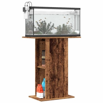 Suport de acvariu, lemn vechi, 36x60,5x72,5 cm, lemn prelucrat - Img 3
