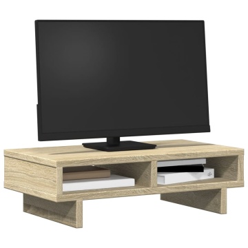 Suport de monitor, stejar sonoma, 50x27x15 cm, lemn prelucrat - Img 3