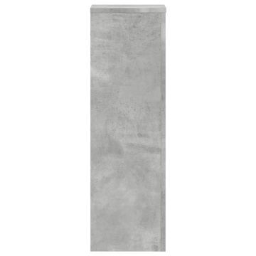 Suport de plante, 2 buc., gri beton, 25x25x80 cm lemn prelucrat - Img 8