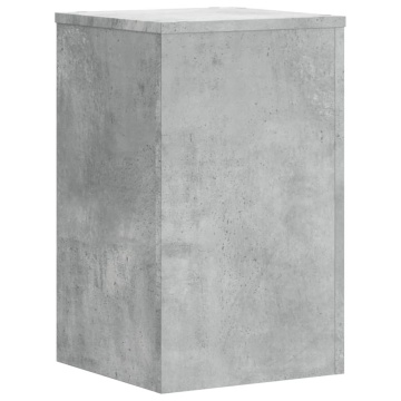 Suport de plante, 2 buc., gri beton, 30x30x50 cm lemn prelucrat - Img 4
