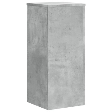 Suport de plante, 2 buc., gri beton, 30x30x70 cm lemn prelucrat - Img 4
