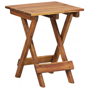 Suport de plante, 30 x 30 x 38 cm, lemn masiv de acacia - Img 1