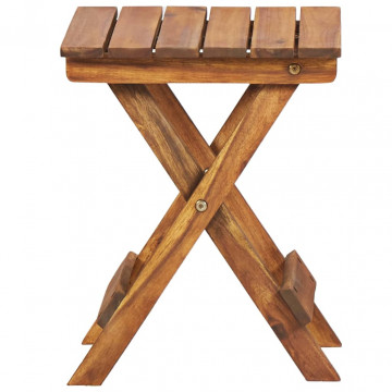 Suport de plante, 30 x 30 x 38 cm, lemn masiv de acacia - Img 2