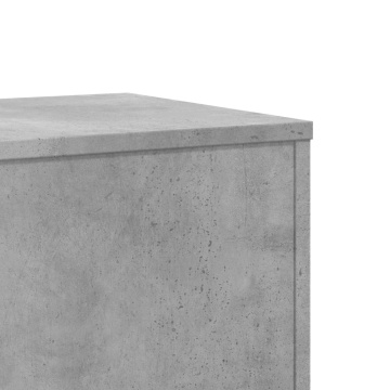 Suport de plante, gri beton, 33x33x100 cm, lemn prelucrat - Img 6