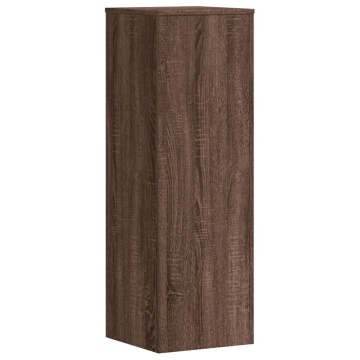 Suport de plante, stejar maro, 33x33x100 cm, lemn prelucrat - Img 5