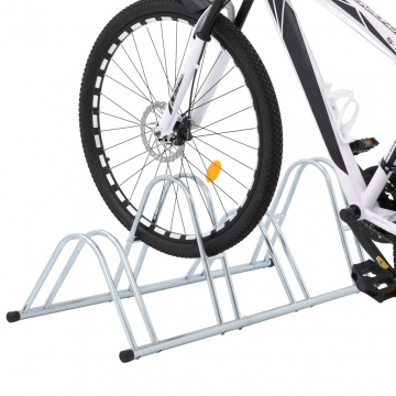 Suport de sine stătător pentru 4 biciclete, oțel galvanizat - Img 2