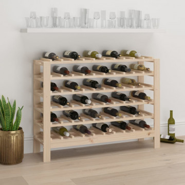 Suport de vinuri, 109,5x30x82 cm, lemn masiv de pin - Img 1