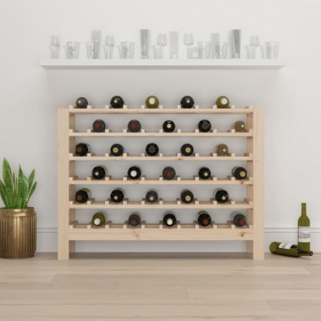 Suport de vinuri, 109,5x30x82 cm, lemn masiv de pin - Img 3
