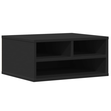 Suport imprimantă, negru, 49x40x22,5 cm, lemn prelucrat - Img 2
