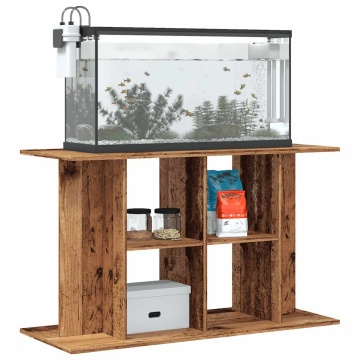 Suport pentru acvariu, lemn vechi, 100x40x60 cm, lemn prelucrat - Img 3