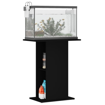 Suport pentru acvariu, negru, 60,5x36x72,5 cm, lemn prelucrat - Img 3
