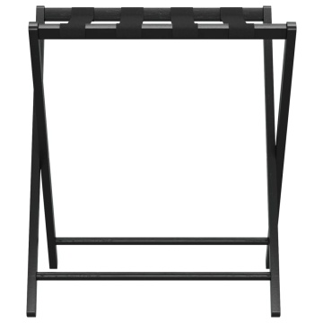 Suport pentru bagaje, negru, 68,5x38x58 cm, bambus - Img 3