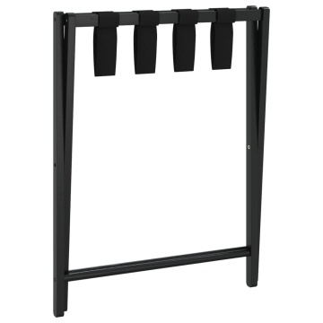 Suport pentru bagaje, negru, 68,5x38x58 cm, bambus - Img 7