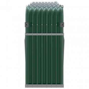 Suport pentru bușteni verde 234x45x100 cm oțel galvanizat - Img 8