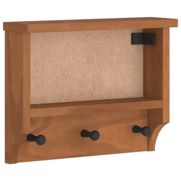 Suport pentru haine SANDNES 45x12x35 cm, lemn masiv de pin - Img 2