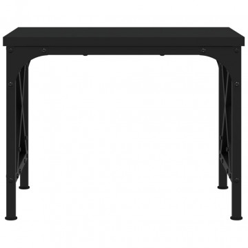 Suport pentru imprimantă, negru, 40x30x31 cm, lemn prelucrat - Img 4