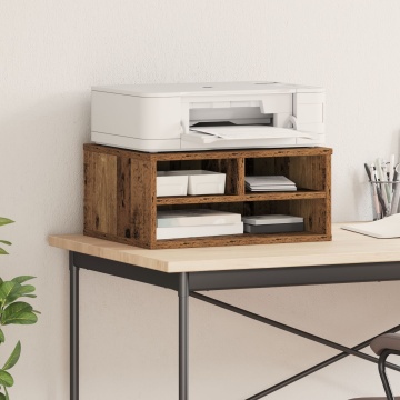 Suport pentru imprimantă Stejar fumuriu 49x40x22.5 cm Lemn compus - Img 1