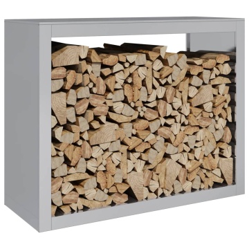 Suport pentru lemne de foc, 100x40x80 cm, oțel inoxidabil - Img 3