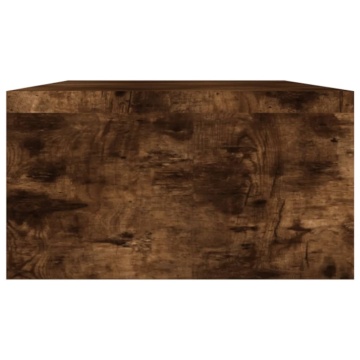 Suport pentru monitor stejar fumuriu 100x24x13cm lemn prelucrat - Img 7