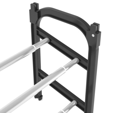 Suport pentru pantofi extensibil cu 2 rafturi, 119x24x37 cm - Img 6