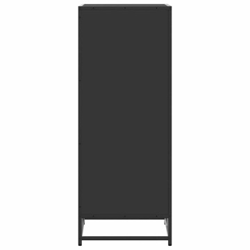 Suport pentru pantofi negru 48x38x97,5 cm Lemn prelucrat - Img 5