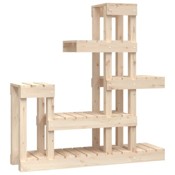 Suport pentru plante, 92x25x97 cm, lemn masiv de pin - Img 2