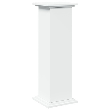 Suport prezentare cu depozitare alb 31x30x90 cm lemn prelucrat - Img 2