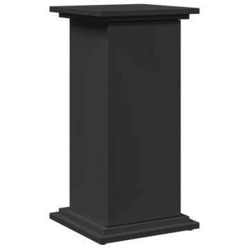Suport prezentare cu depozitare negru 31x30x60cm lemn prelucrat - Img 2