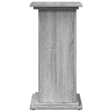 Suport prezentare cu depozitare sonoma gri 31x30x60 cm lemn - Img 6