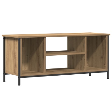 Suport TV Stejar artizanal Lemn stratificat, metal 102 x 35 x 45 cm - Img 2