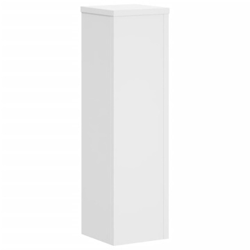 Suporturi de plante, 2 buc., alb, 17x17x60 cm, lemn prelucrat - Img 4