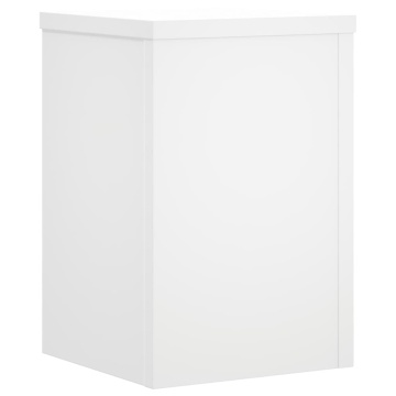 Suporturi de plante, 2 buc., alb, 25x25x35 cm, lemn prelucrat - Img 4