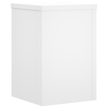 Suporturi de plante, 2 buc., alb, 25x25x35 cm, lemn prelucrat - Img 6