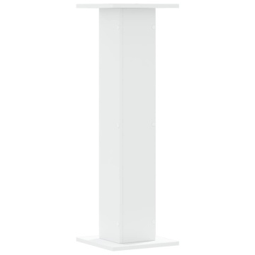 Suporturi de plante, 2 buc., alb, 30x30x95 cm, lemn prelucrat - Img 6