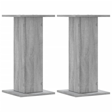 Suporturi de plante 2 buc. gri sonoma 30x30x60cm lemn prelucrat - Img 2