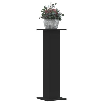 Suporturi de plante, 2 buc., negru, 30x30x95 cm, lemn prelucrat - Img 1