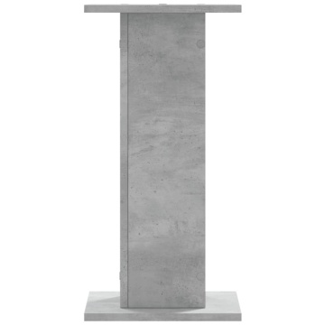 Suporturi difuzoare 2 buc. gri beton 30x30x60 cm lemn prelucrat - Img 4