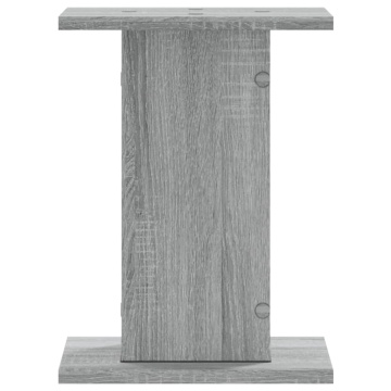 Suporturi difuzoare 2 buc gri sonoma 30x30x40 cm lemn prelucrat - Img 8