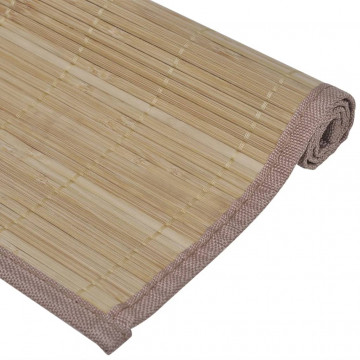 Suporturi din bambus pentru farfurii, 30 x 45 cm, maro - Img 4
