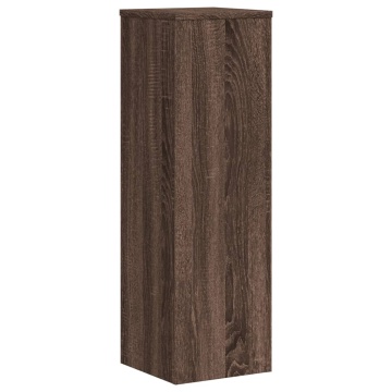 Suporturi plante 2 buc. stejar maro 25x25x80cm lemn prelucrat - Img 6