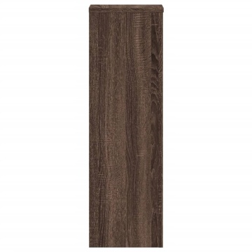 Suporturi plante 2 buc. stejar maro 25x25x80cm lemn prelucrat - Img 8