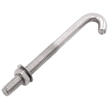 Șurub de fixare tip J cu piuliță și șaibă, M8x120 mm, 25 seturi - Img 2