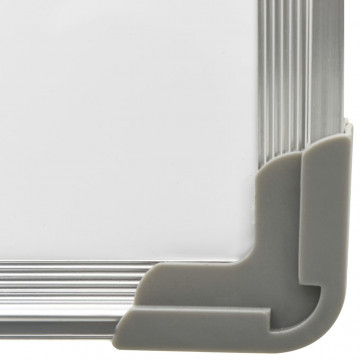 Tablă magnetică albă cu ștergere uscată 90x60 cm oțel - Img 6